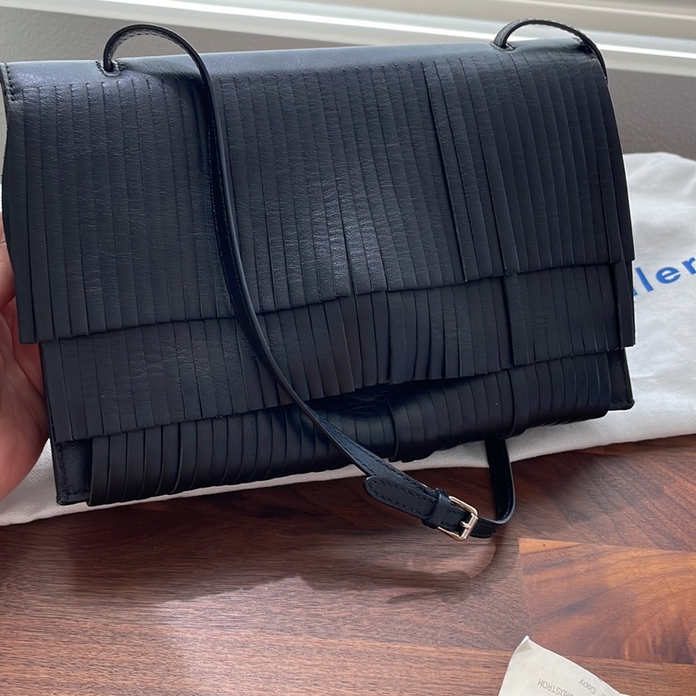 Authentic Proenza Schouler Small Fringe Lunch Bag with Strap